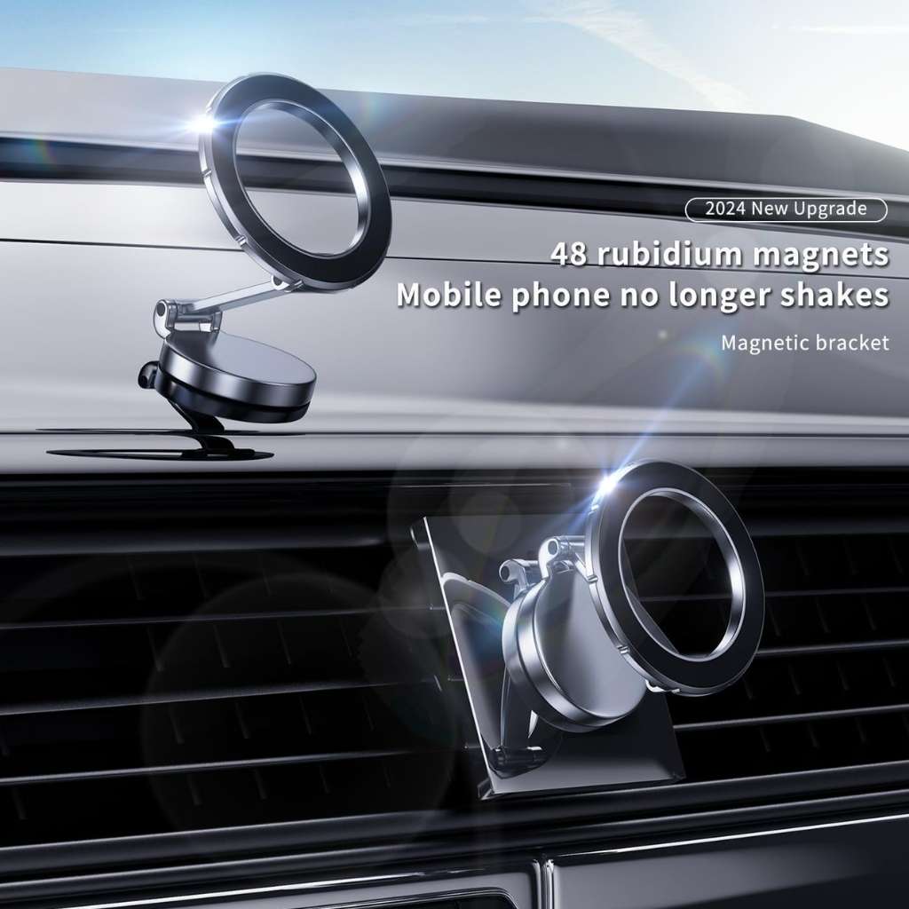 Support de Téléphone Magnétique Pliable pour Voiture – حامل هاتف مغناطيسي قابل للطي للسيارة