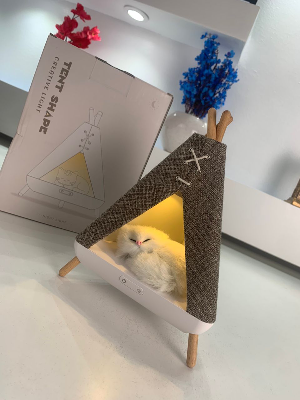 Veilleuse et Haut Parleur design en forme de tente – مكبر صوت على شكل خيمة