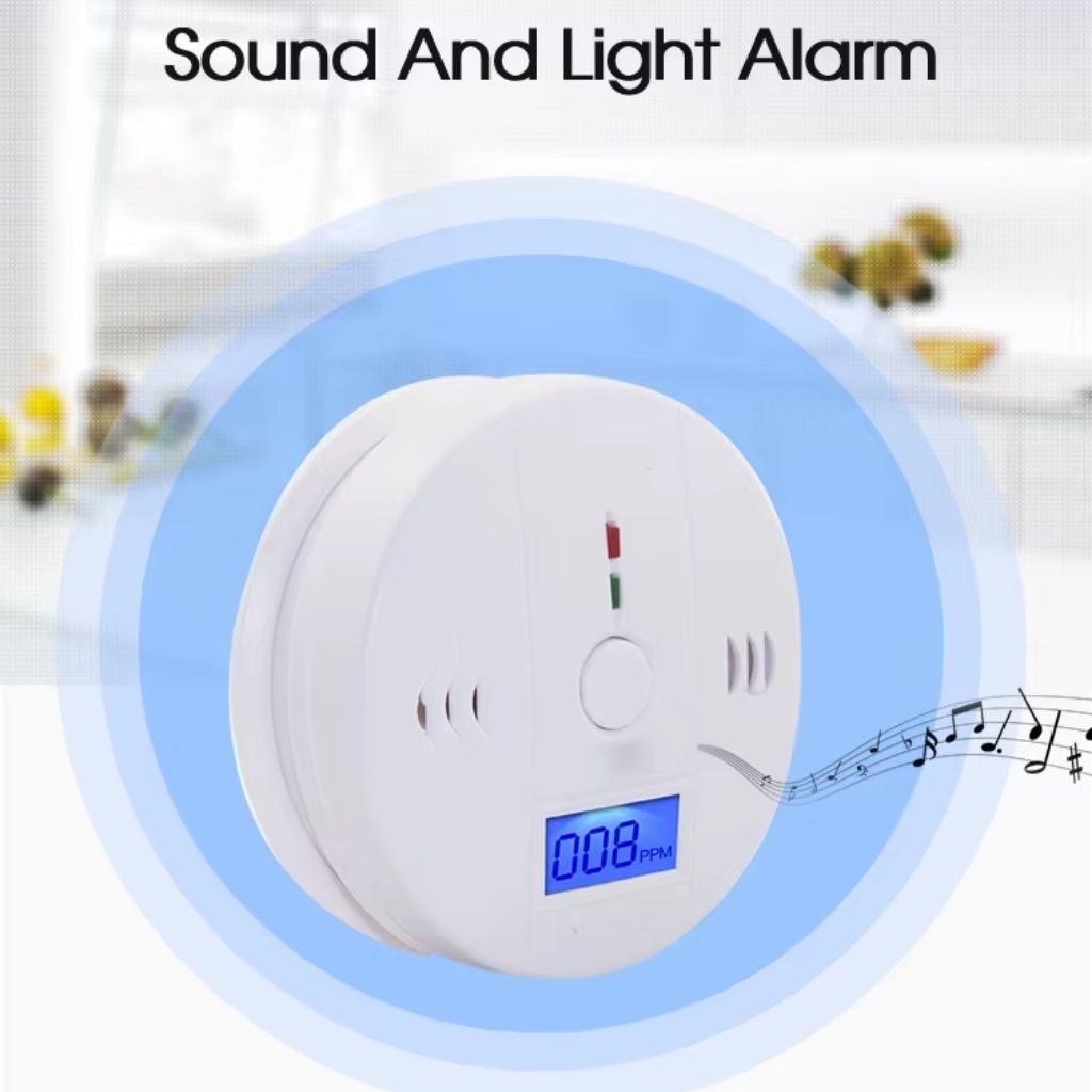 Alarme de monoxyde de carbone avec écran LCD - جهاز إنذار أول أكسيد الكربون
