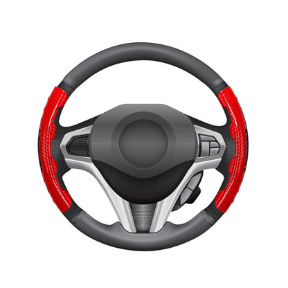 Couvre Volant Universel en Carbon Fiber 2Pcs