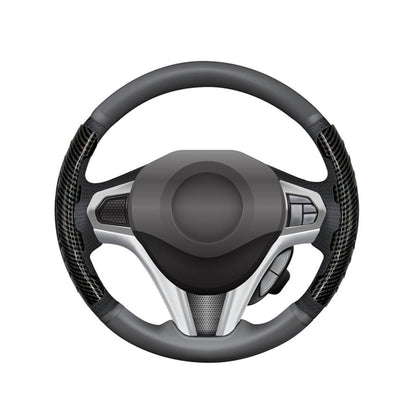 Couvre Volant Universel en Carbon Fiber 2Pcs