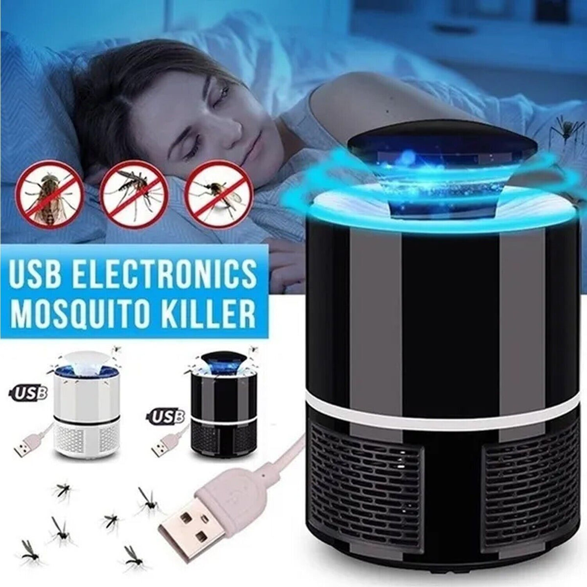Appareil Anti-Moustique USB 5W Avec Lampe LED Écologique
