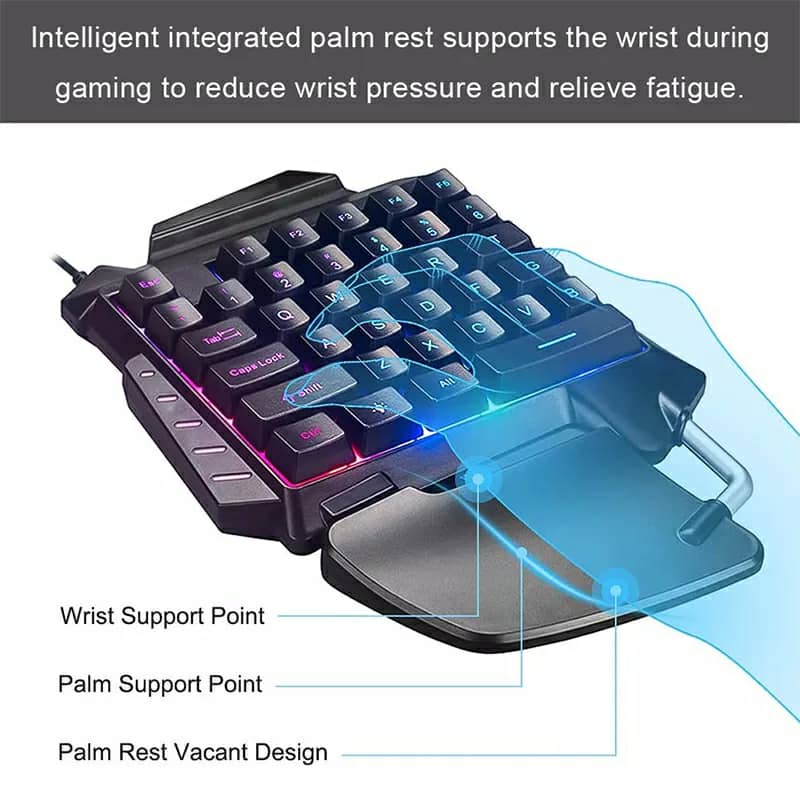 Mix Pro Clavier Souris 4en1 Pour smartphone Gaming PUBG-Fortnite