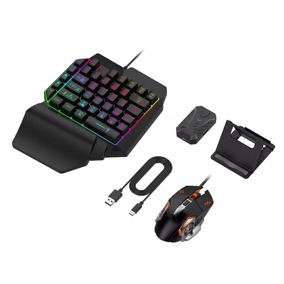 Mix Pro Clavier Souris 4en1 Pour smartphone Gaming PUBG-Fortnite