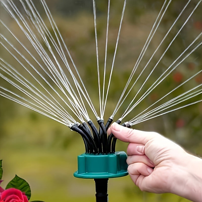 Arroseur de Jardin Rotatif 360 dégrée Multidirectionnel 12 Tuyaux Flexibles - رشاش مياه حدائق متعدد الاتجاهات 360 درجة بـ 12 خرطوم مرن
