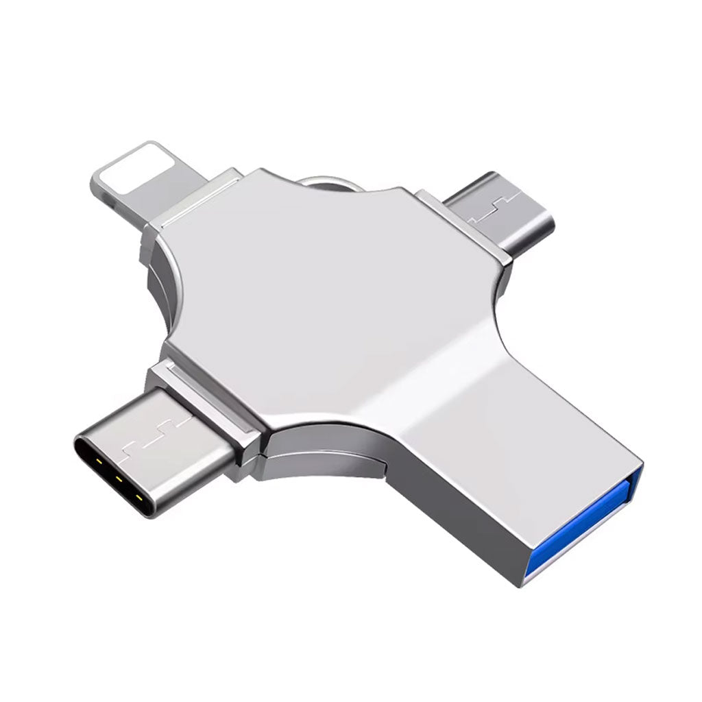 Clé USB 256GB i-Flash - 4 en 1 (Lightning + Micro + USB et Type-C Ports )