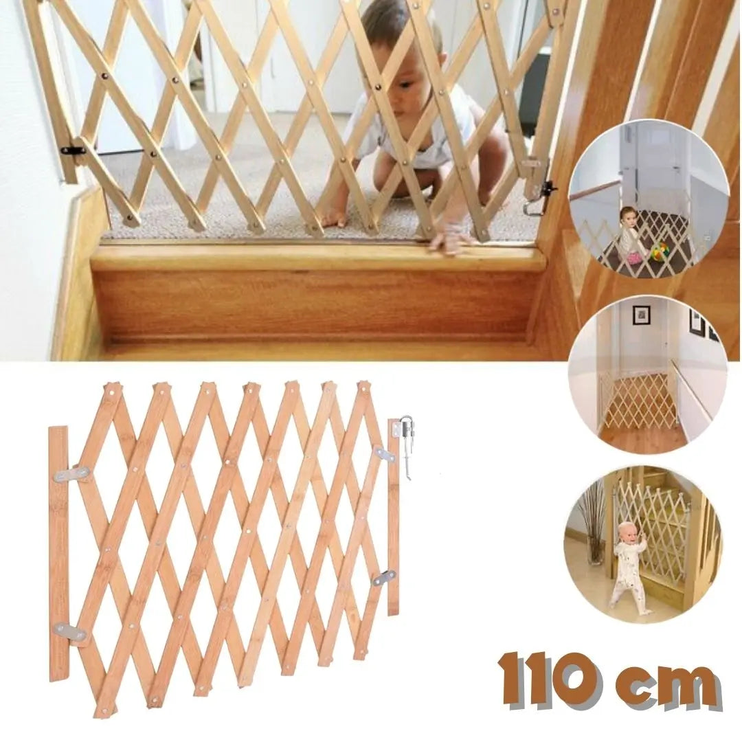 Barrière de sécurité pliable en bois pour Enfant - حاجز حماية للأطفال متعدد الإستعمالات