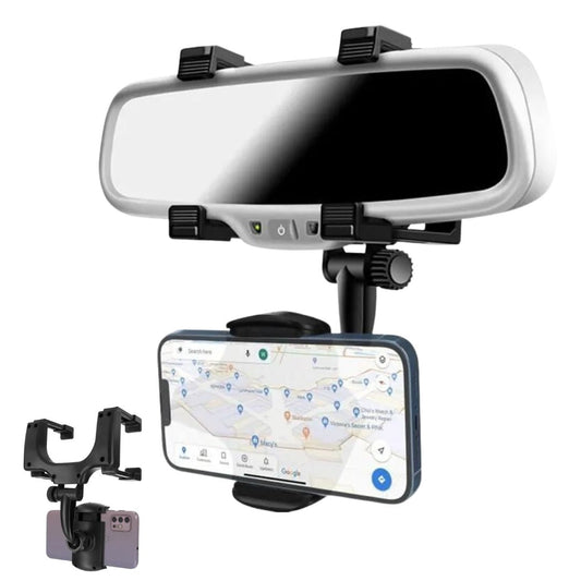 Support smartphone réglable pour rétroviseur de voiture 360 degrés - تنزوت