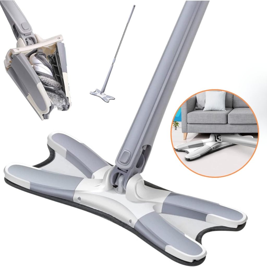 Serpillière Papillon Rotative en Microfibre Type X – ممسحة دوارة من الألياف الدقيقة