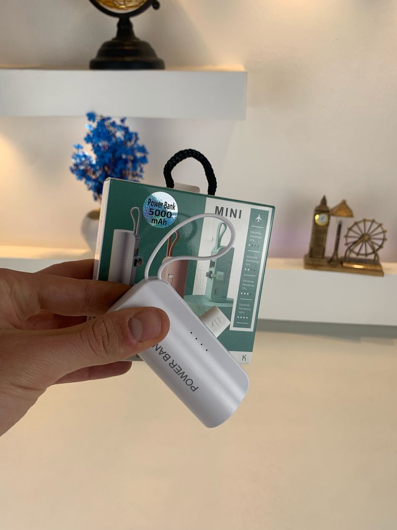 PowerBank 5000mAh et Support Telephone 2en1 – باور بانك