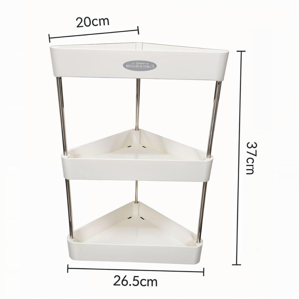 Étagère d'Angle de Rangement Multifonctionnelle 3 Tier – رف زاوية للتخزين متعدد الوظائف