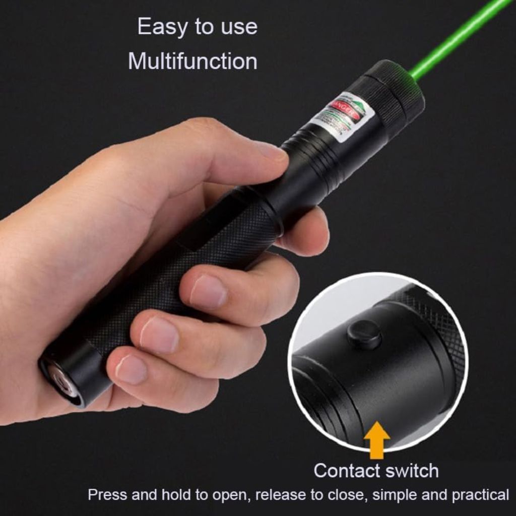 Pointeur Laser Puissant Multifonctions 2000 Mètres - مصباح ليزر قوي للمسافات الطويلة متعدد الوظائف