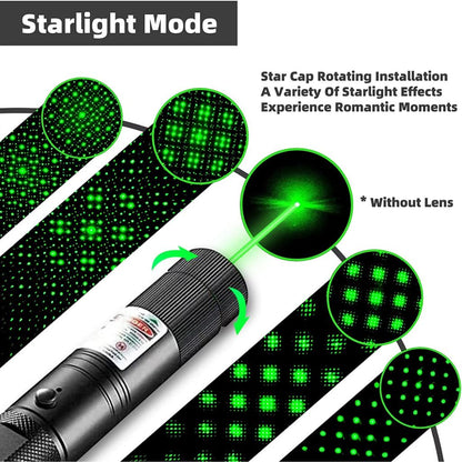 Pointeur Laser Puissant Multifonctions 2000 Mètres - مصباح ليزر قوي للمسافات الطويلة متعدد الوظائف