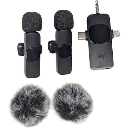 Microphone cravate sans fil 3 en 1 Plug and Play avec puce de réduction du bruit – ميكروفون لاسلكي