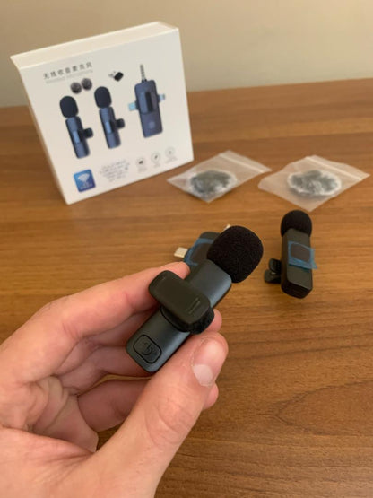Microphone cravate sans fil 3 en 1 Plug and Play avec puce de réduction du bruit – ميكروفون لاسلكي