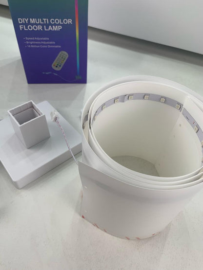 Lampadaire d’Angle LED RGB à Intensité Variable – مصباح ملون للديكور