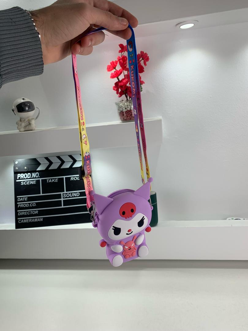 Mini Sac à Bandoulière Kuromi – Accessoire Kawaii pour Enfants et Fans de Manga
