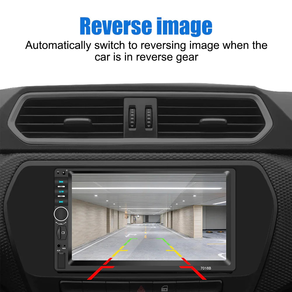 DVD Mp5 Auto-radio écran tactile 7 Pouce Bleutooth. USB AUX .CARD SD. Standard