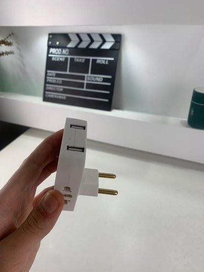Pack 2 Multiprise Murale Plate Derrière Meuble avec USB – مقبس طاقة