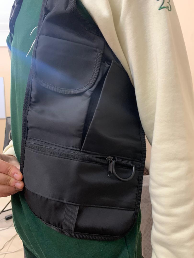 Sac à bandoulière antivol dissimulé sous les aisselles – حقيبة أغراض مضادة لسرقة