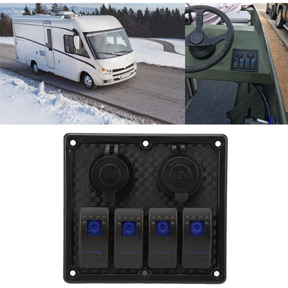 Panneau de commande 12-24V à 4 Interrupteur – لوحة تحكم