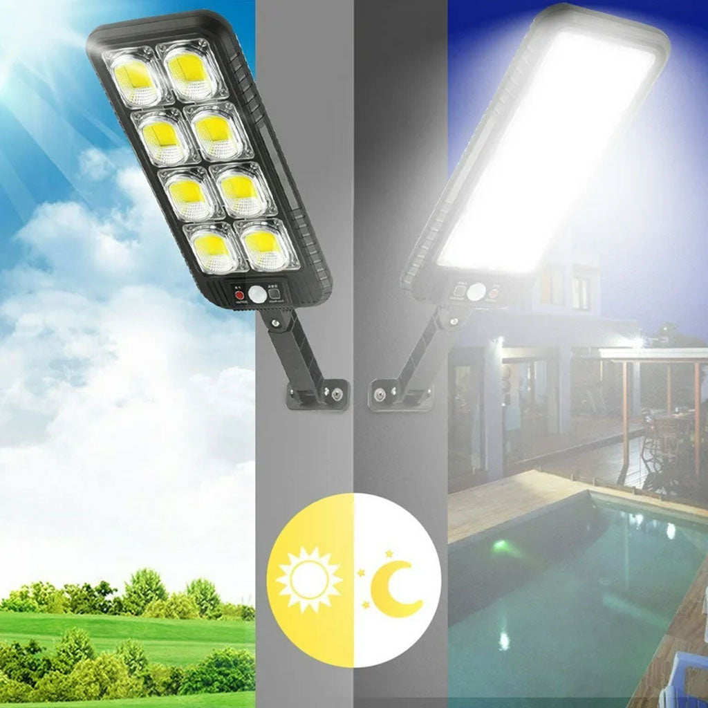 Lampadaires 144LED à énergie solaire étanche IP65 JX200 – مصباح خارجي يعمل بالطاقة الشمسية