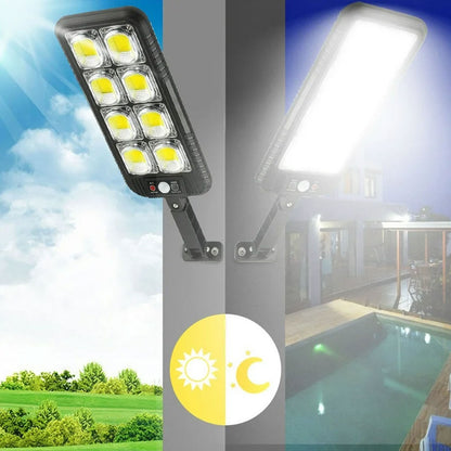 Lampadaires 144LED à énergie solaire étanche IP65 JX200 – مصباح خارجي يعمل بالطاقة الشمسية