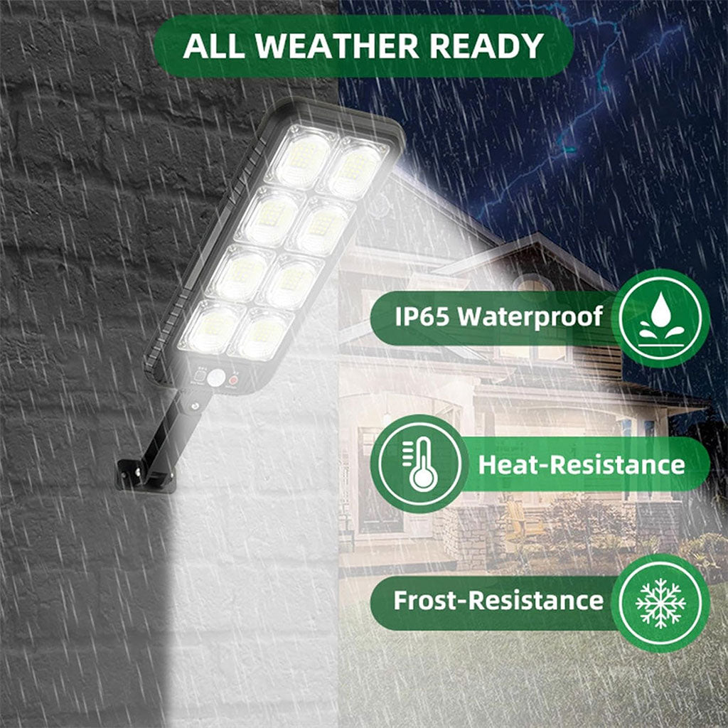 Lampadaires 144LED à énergie solaire étanche IP65 JX200 – مصباح خارجي يعمل بالطاقة الشمسية