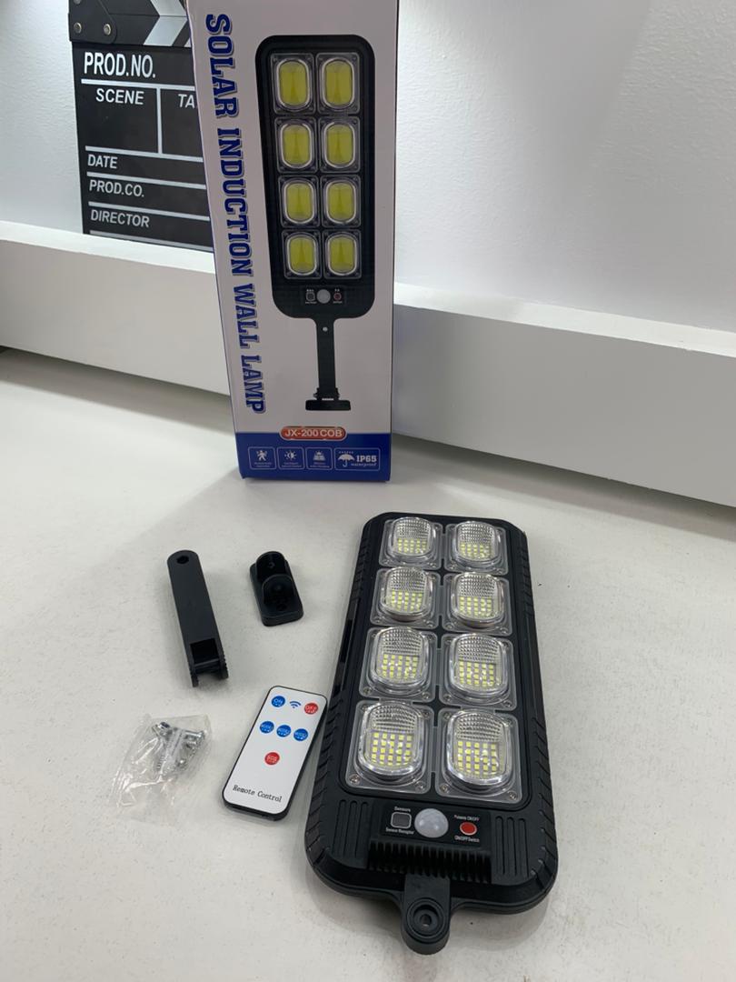 Lampadaires 144LED à énergie solaire étanche IP65 JX200 – مصباح خارجي يعمل بالطاقة الشمسية