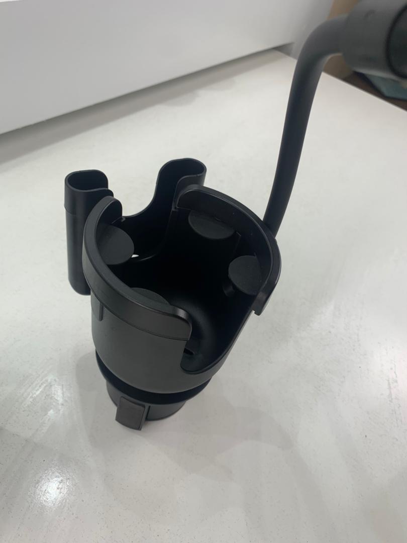 Support de téléphone pour voiture avec porte-gobelet rotation à 360° - حامل هواتف وأكواب في السيارة