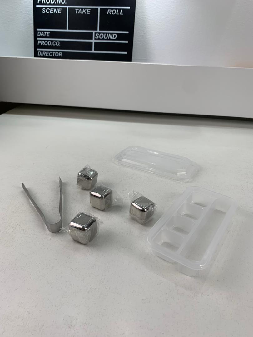 Pierres de glaçons réutilisables en acier inoxydable pour votre boisson – مكعبات الثلج للتبريد لمدة طويلة