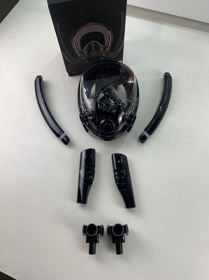 Masque de Plongée Intégral 180 ° Grande vue Anti-buée avec Double Tubes- قناع غوص إحترافي