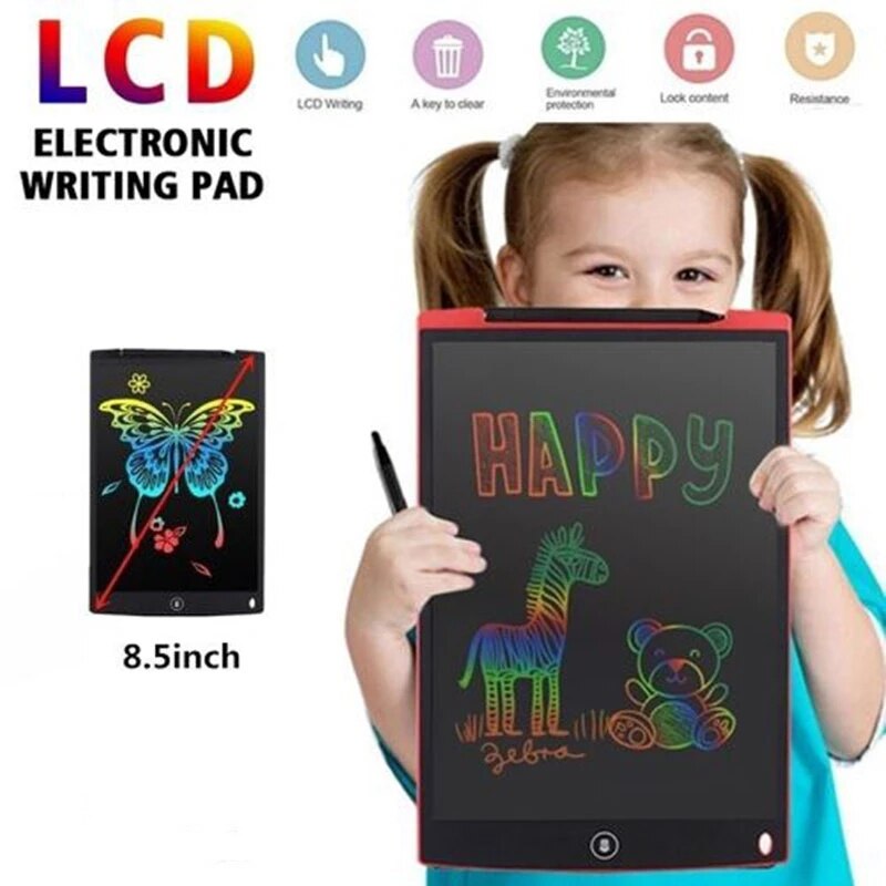 Tablette à écran LCD de 8.5 pouces pour dessin, tablette graphique numérique pour écriture électronique, jouets pour enfants