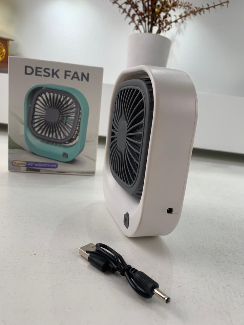 Mini ventilateur carré rechargeable par USB – مروحة مكتب قابلة للشحن