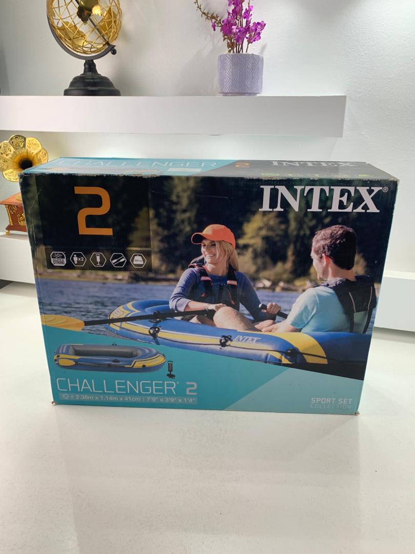 Bateau Gonflables Challenger 2 avec Deux Rames et Pompe Intex 68367NP – قارب كبير مع مجاديف ومضخة