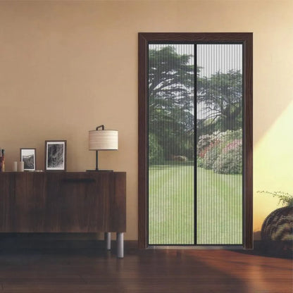 Moustiquaire rideau pour porte avec fermeture magnétique 100x190 cm