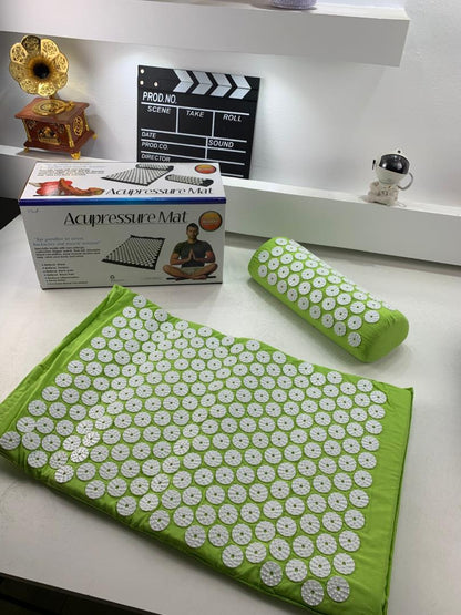 Coussin et Tapis Massage en Polymère d’acupression avec Sac de Rangement – بساط تدليك مع وسادة وحقيبة متنقلة