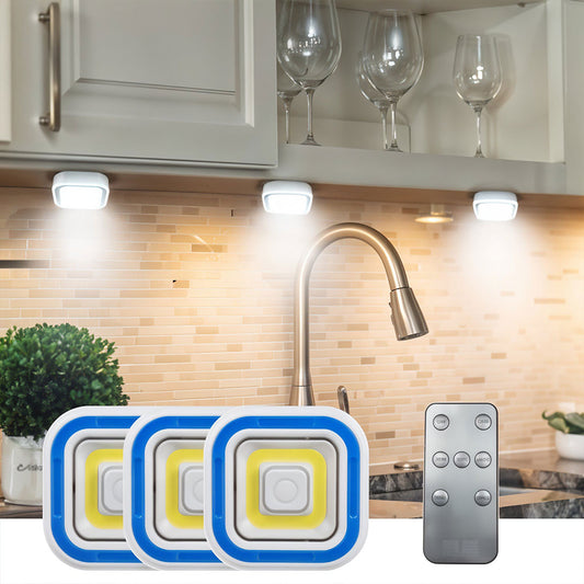 Pack 3 Spot LED intelligents avec télécommande ultra-lumineux – طقم مصابيح مع يد تحكم