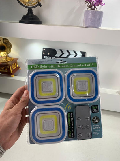 Pack 3 Spot LED intelligents avec télécommande ultra-lumineux – طقم مصابيح مع يد تحكم
