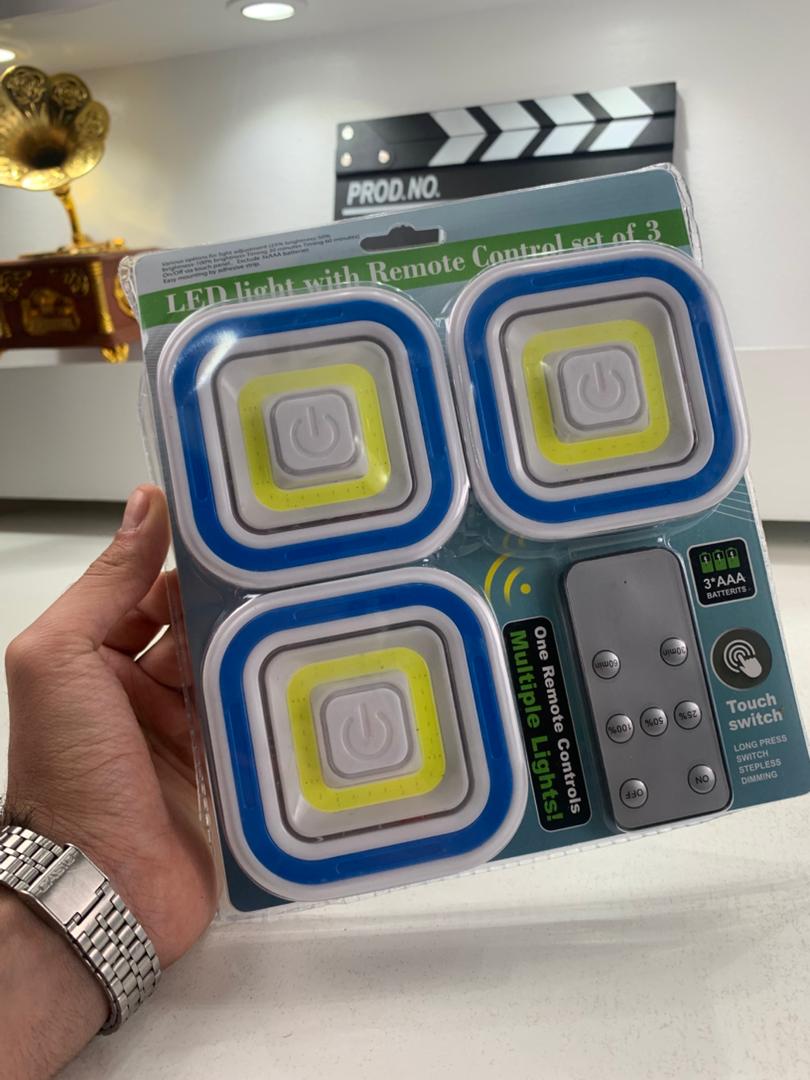 Pack 3 Spot LED intelligents avec télécommande ultra-lumineux – طقم مصابيح مع يد تحكم