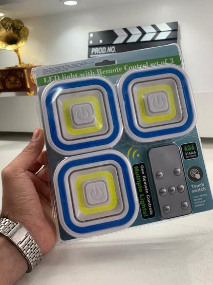 Pack 3 Spot LED intelligents avec télécommande ultra-lumineux – طقم مصابيح مع يد تحكم