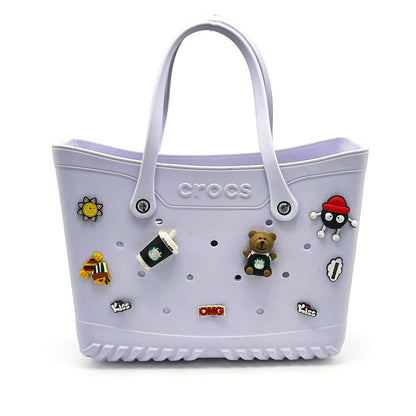 Crocs Sac fourre-tout de plage pour femmes imperméable – حقيبة نسائية للنزهات