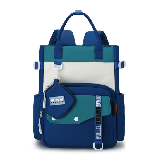 Ensemble de sacs d’école Kawai pour Enfants 2Pcs Avec Pochette Bleu – محفظة 2 قطع كاواي مع محفظة صغيرة أزرق