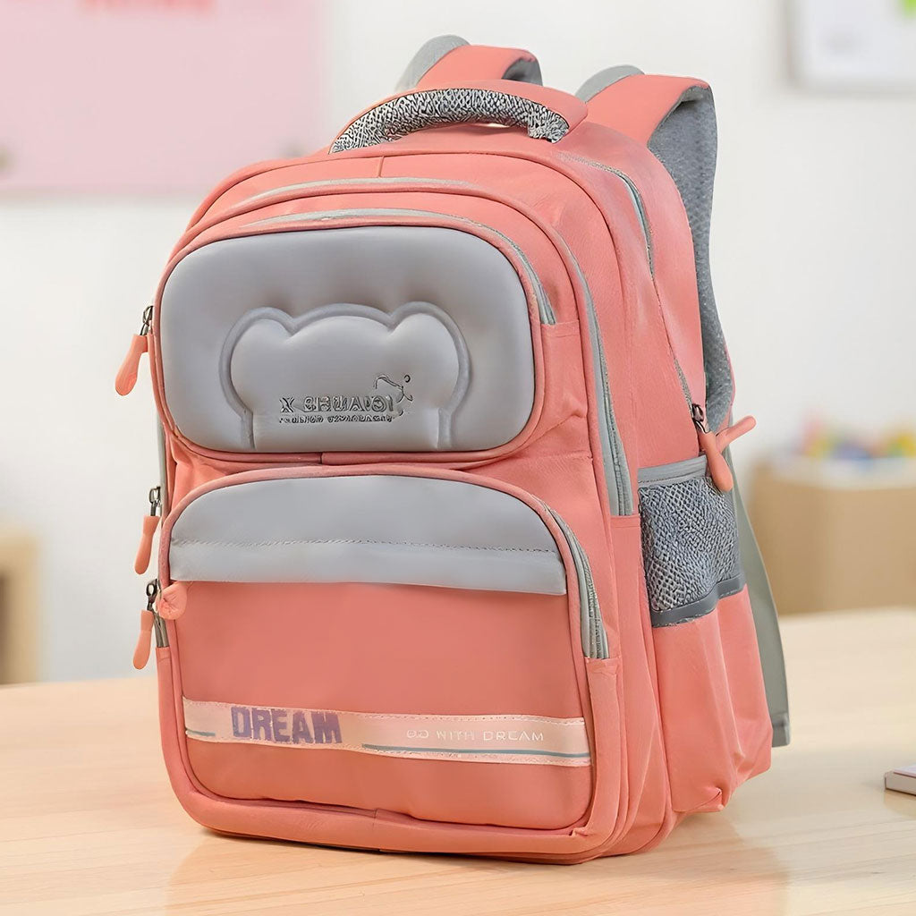 Sac à Dos Scolaire Orthopédique pour Enfants X-SHUAIQI Rose – محفظة مدرسية للأطفال وردي