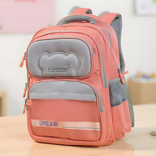 Sac à Dos Scolaire Orthopédique pour Enfants X-SHUAIQI Rose – محفظة مدرسية للأطفال وردي