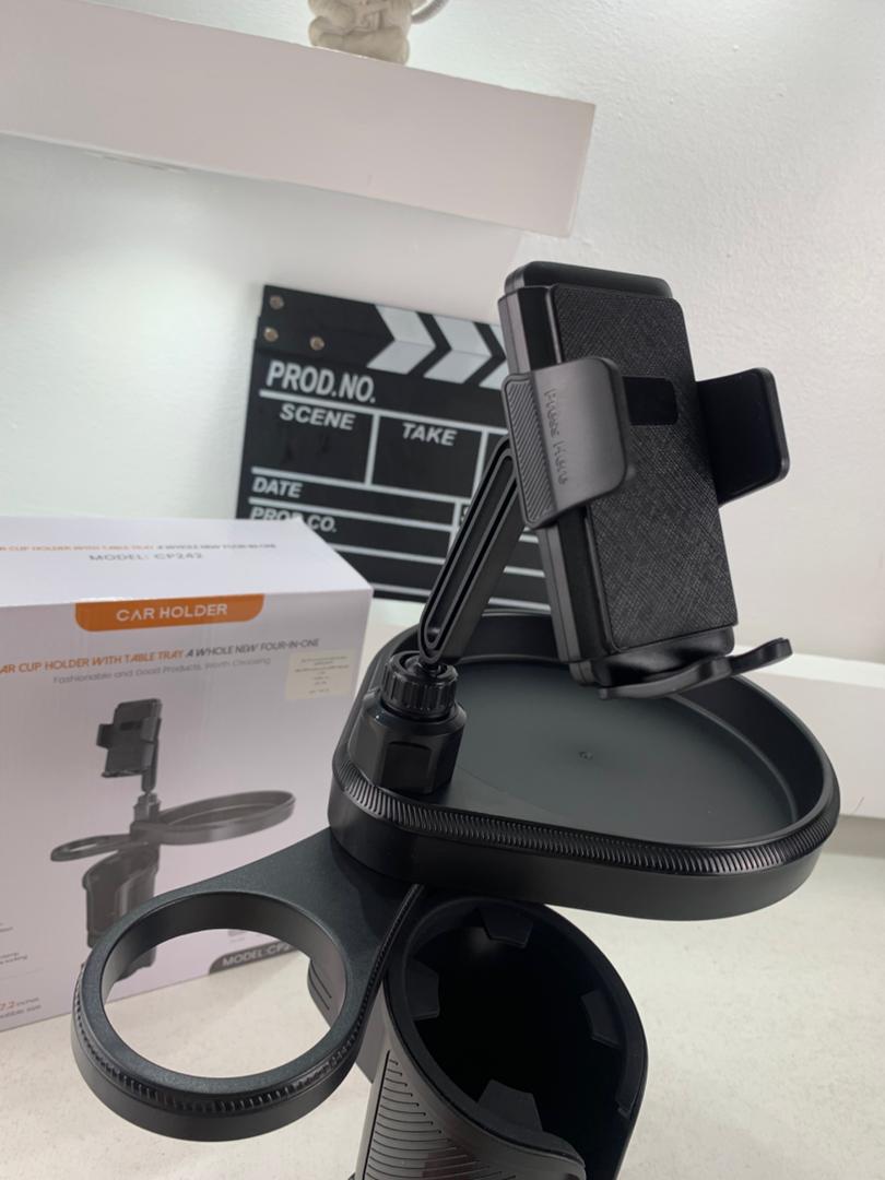 Plateau extensible 4 en 1 avec support de téléphone pour voiture – حامل أغراض ومشروبات في السيارة