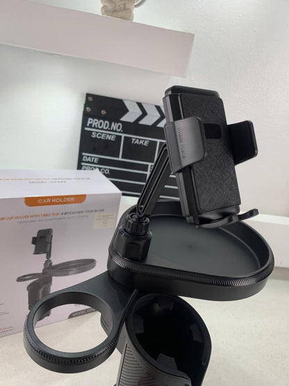 Plateau extensible 4 en 1 avec support de téléphone pour voiture – حامل أغراض ومشروبات في السيارة
