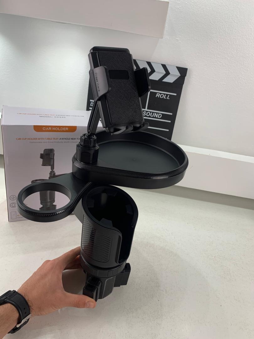 Plateau extensible 4 en 1 avec support de téléphone pour voiture – حامل أغراض ومشروبات في السيارة