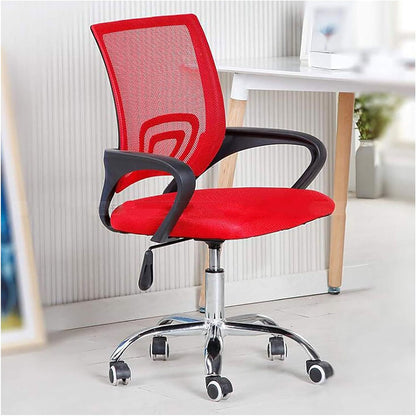 Chaise de Bureau Ergonomique avec Support Lombaire Rouge – كرسي مكتب مريح مع دعامة للظهر