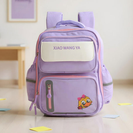 Sac à Dos Scolaire Orthopédique pour Enfants Xiao Wang Ya Mauve – محفظة مدرسية للأطفال بنفسجي